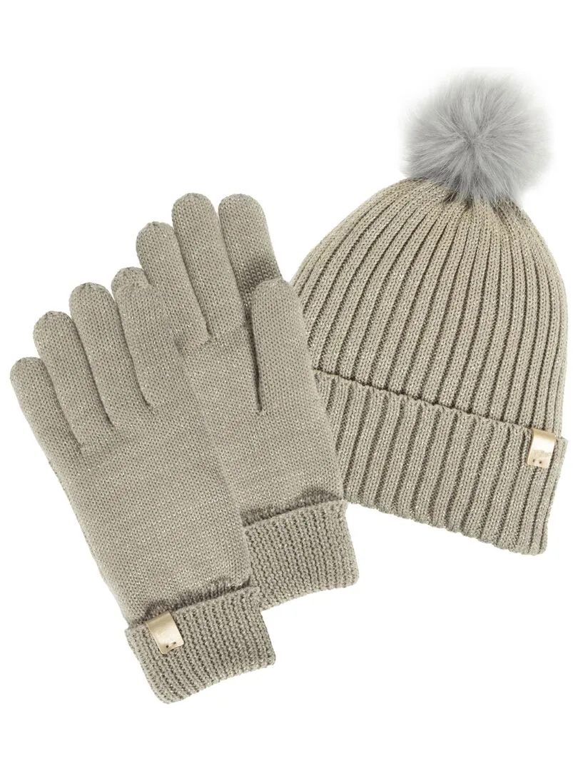 Gants Femme Maille recyclée Bronze - Bronze