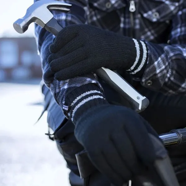 Gants ultra chauds avec bandes reflechissantes Homme