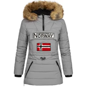 Geographical Norway Belinda Femme - Doudoune matelassée Gris Clair