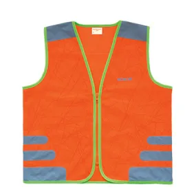 Gilet de sécurité enfant à vélo orange réfléchissant Nutty Wowow