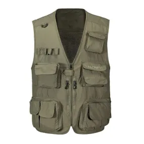Gilet Multi-Poches Style Militaire Vintage