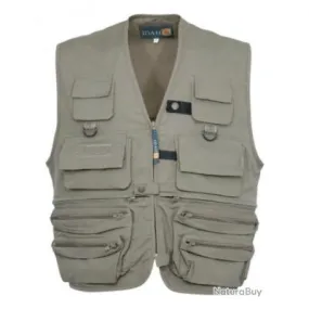 Gilet Pêche Idaho Kaki