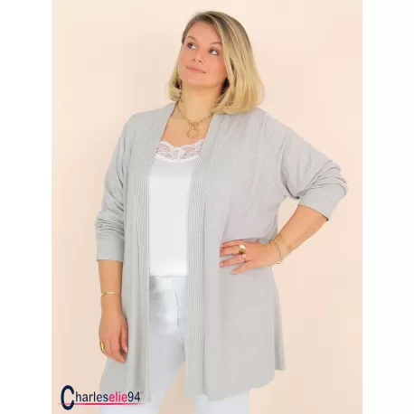 Gilet été LIERA maille douce beige