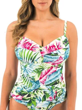 Haut de maillot de bain tankini à armatures Langkawi - Blanc
