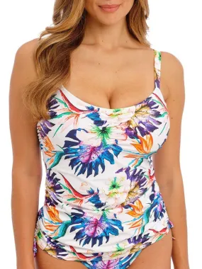 Haut de maillot tankini twisté à armatures Paradiso - Blanc