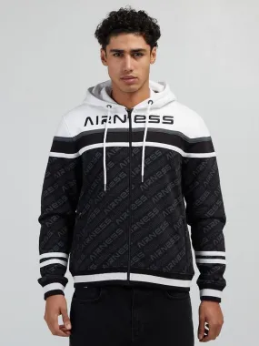 HOODIE ZIPPE URGENT Airness - Noir