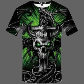 Horned skull t-shirt
