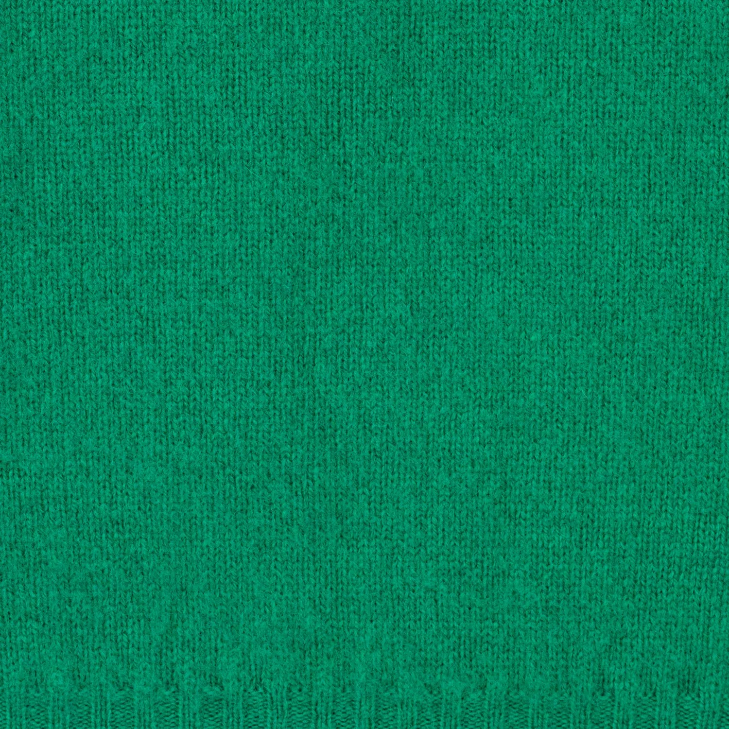 Jamieson's : Pull Col Rond Laine Peignée : Vert Menthe