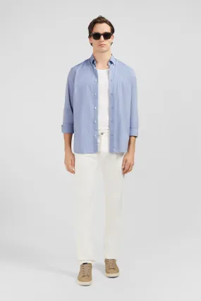 Jean blanc en coton denim stretch coupe regular