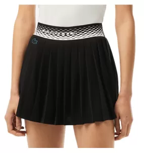 Jupe de tennis plissée femme Lacoste Performance coloris noir