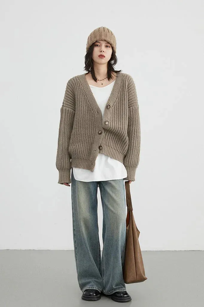 Kateryna | Pull confortable en maille avec boutons.