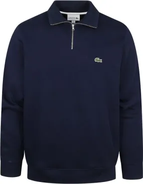 Lacoste Pull Zipper Bleu Foncé SH1927-166 commander en lign