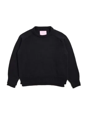 Le pull Wooly coton Noir black coffee