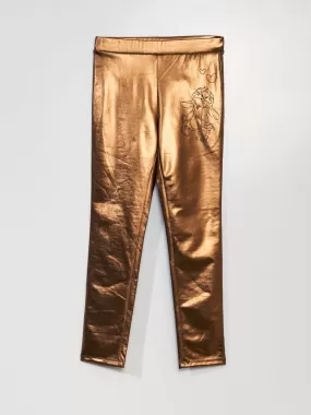 Legging aspect cuivré - Marron