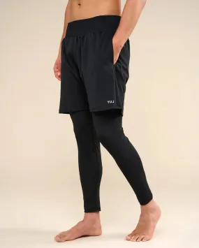 Legging de yoga avec short intégré pour homme