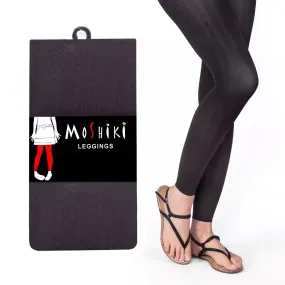 Legging épais et long Gris foncé Moshiki