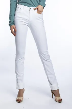 Lena Jeans Colour Denim L38 pouce, blanc