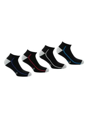 Lot de 4 paires de chaussettes de sport courtes - Noir