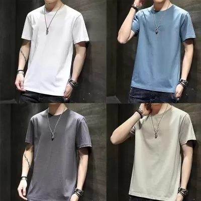 Lot de deux t-shirts ample classique uni pour homme