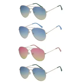 Lunettes de Soleil Style Aviateur Accessoire de Mode Vacances Fêtes