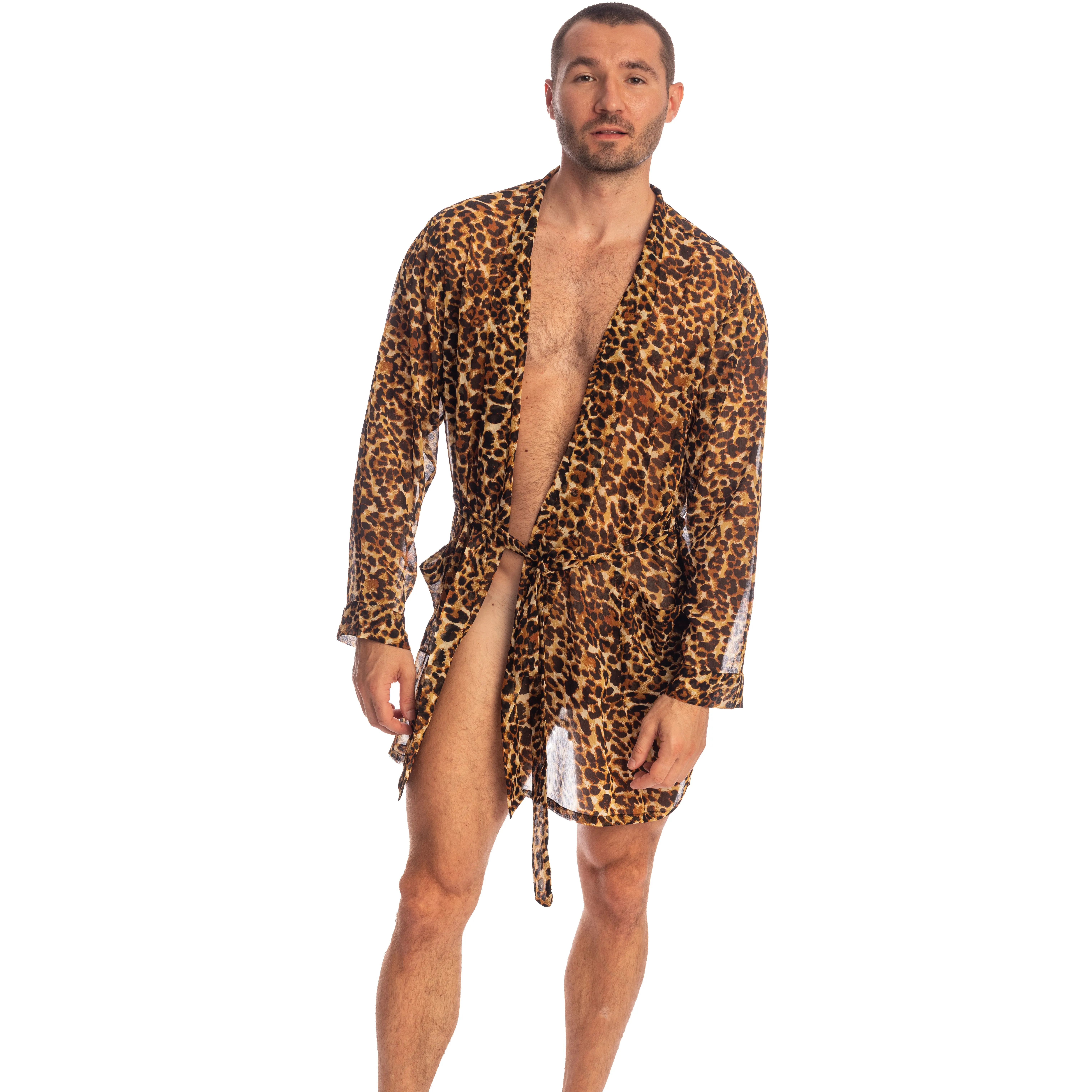 Léopard - Kimono - L'Homme Invisible : vente peignoirs homme et kim...