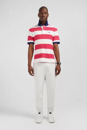 Maillot rayé rouge à manches courtes