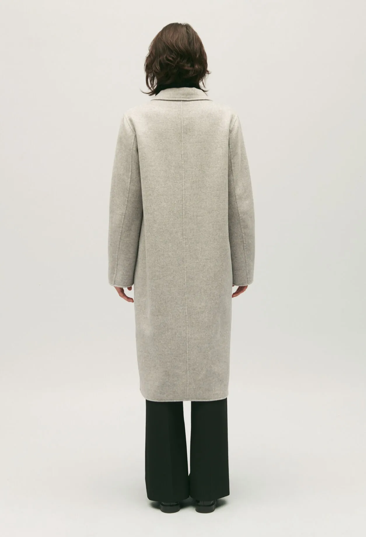 Manteau double face gris | Claudie FR
