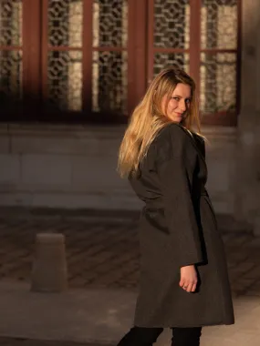 Manteau Gris en laine