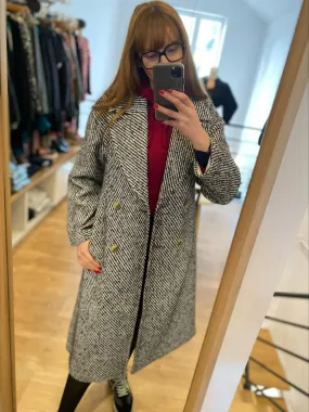Manteau Gwen - Marine/blanc crème - FABIENNE CHAPOT