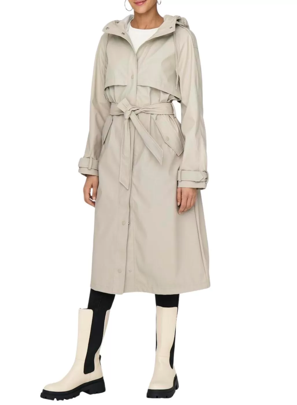 Manteau Only Rene Gris pour femme.