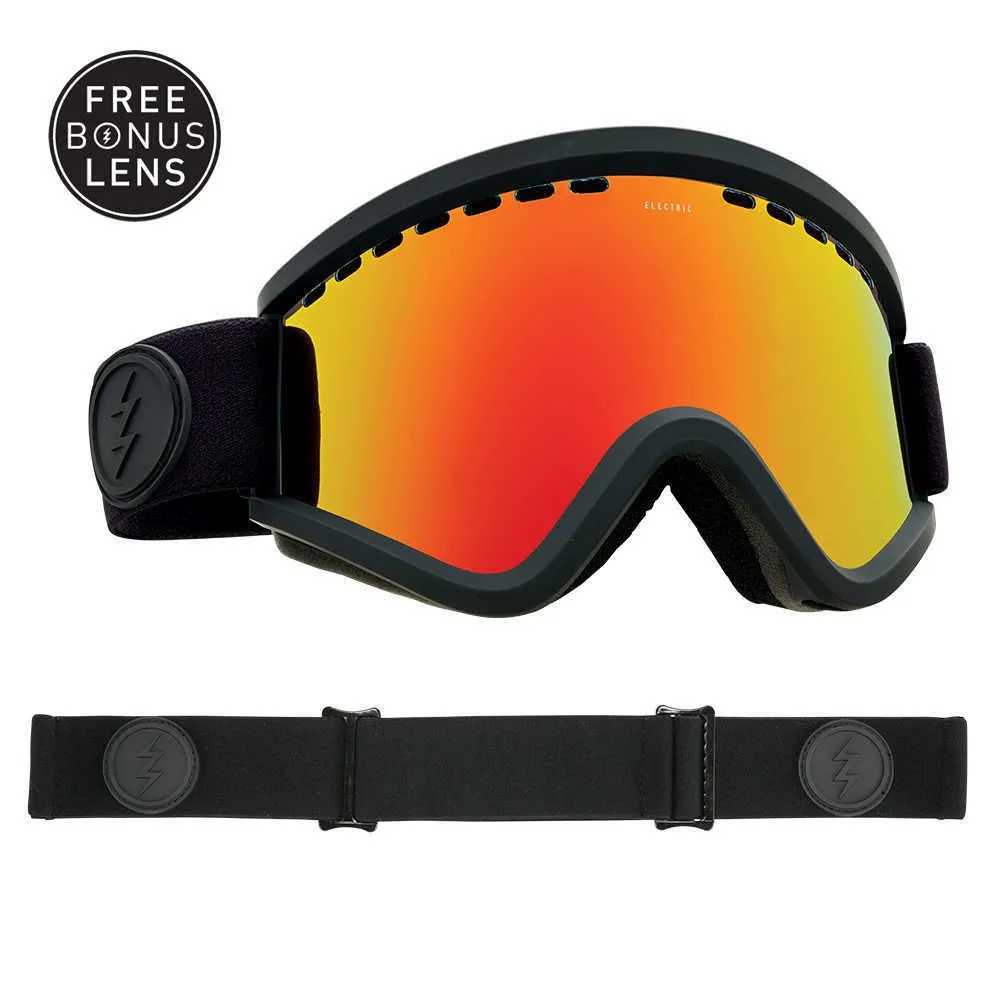 Masque EGV - Matte Black - Brose Red Chrome