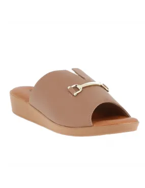 mules confort insert déco cuir taupe sans hauteur
