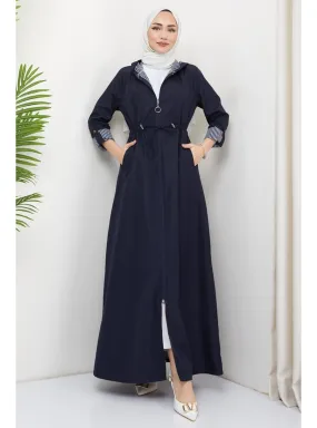 Navy Blue - Trench Coat