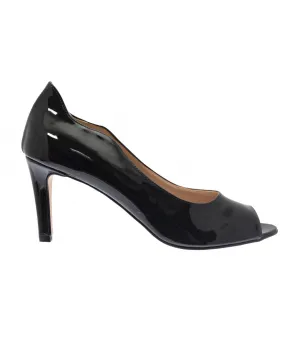 Open toes femme vernis noir à ne pas rater en OSMOSE shoes à prix doux