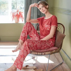 OTTOLONG Pyjama femme motif cachemire | 3 Suisses
