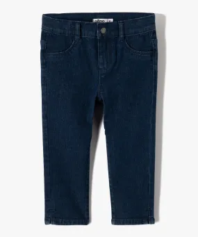 pantacourt fille en jean coupe slim bleu pantacourts