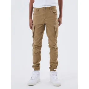 Pantalon cargo ryan marron garçon - Name It | wimod