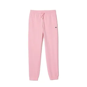 PANTALON DE SURVÊTEMENT ROSE FEMME LACOSTE EN MOLLETON