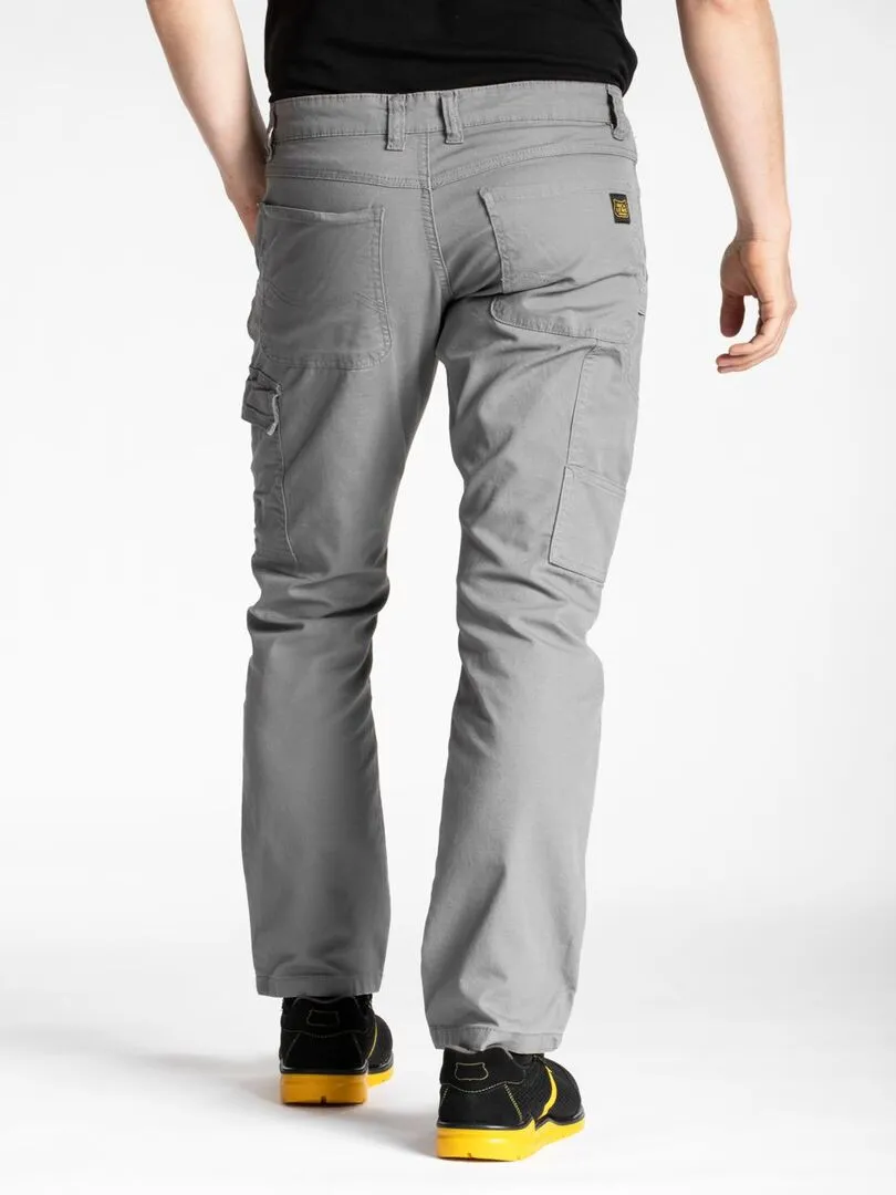 Pantalon de travail coupe charpentier stretch CARP 'Rica Lewis' - Gris