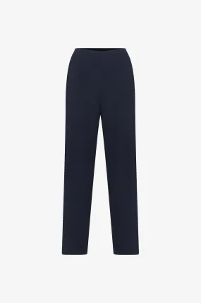 Pantalon droit en crêpe Easy Pull On Admiral