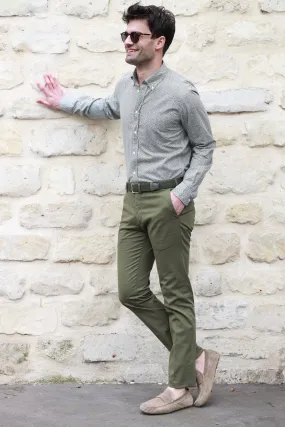 Pantalon d'été Seanfit en coton stretch - Olive