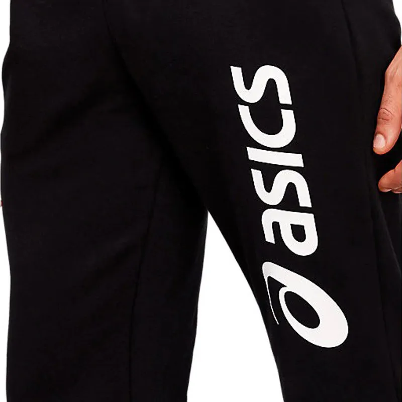 Pantalon en molleton pour homme Asics Big Logo - Noir/Blanc