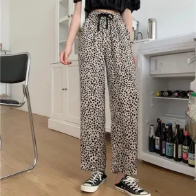 Pantalon Fluide Léopard Noué