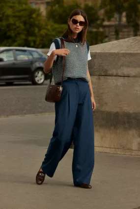 Pantalon John bleu canard