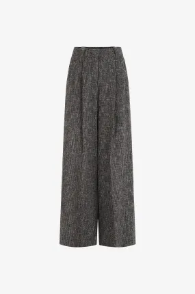 Pantalon large en tweed Husi Antara