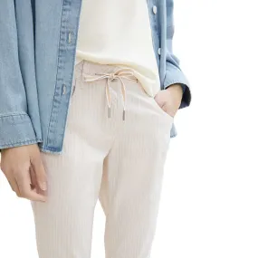 Pantalons et jeans Femme Beige Tom Tailor : Pantalons et Jeans . Besson Chaussures
