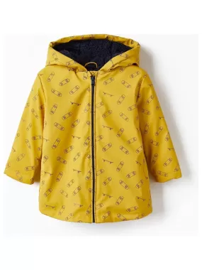 Parka en caoutchouc avec fourrure pour bébé garçon 'Skater'  Skater's’ Dictionary - Jaune foncé