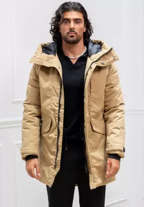 Parka mi longue a capuche