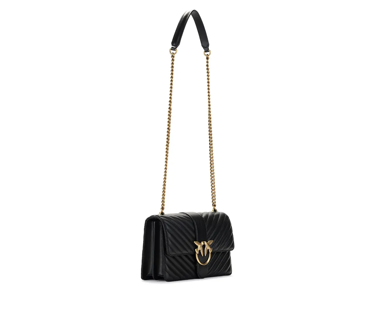 Pinko Sac Love classic chevron noir