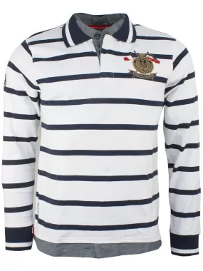 Polo manches longues homme CRAOR - VENT DU CAP - Blanc